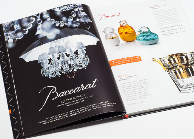 Printanzeige Baccarat in Katalog